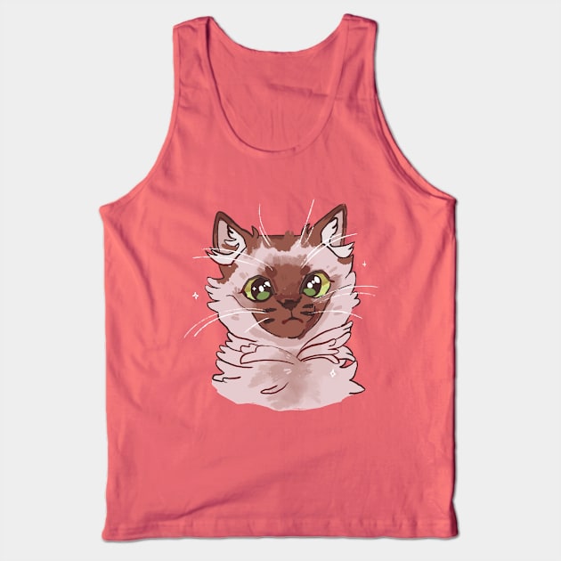 Confused cat Tank Top by buzeebee